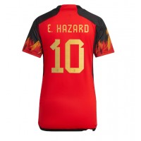 Camisa de time de futebol Bélgica Eden Hazard #10 Replicas 1º Equipamento Feminina Mundo 2022 Manga Curta